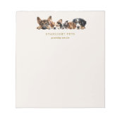 カワイドッググルーミングサービス事業 ノートパッド (正面)