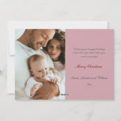 カワイドッグスアイススケートで滑るダークブルーフラットホリデーカード シーズンカード (裏面)