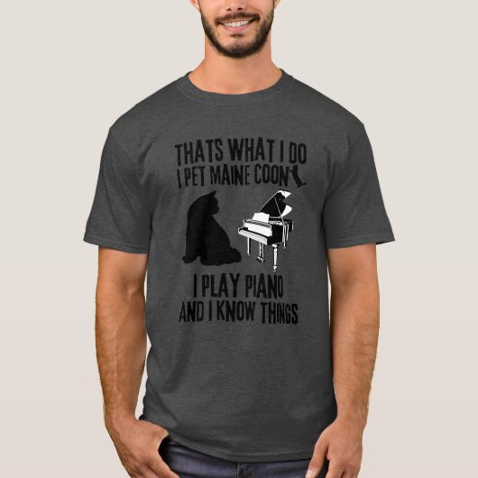 カワイドメーヌクーン猫好き Tシャツ (正面)