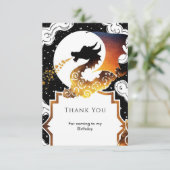 カワイドラゴンお洒落誕生日 サンキューカード (スタンド正面)