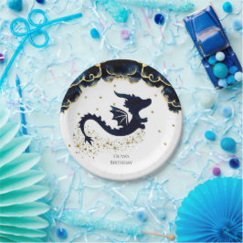 カワイドラゴンお洒落誕生日 ペーパープレート
