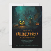 カワイドラゴンと怖いカボチャハローウィンパーティ 招待状 (正面)