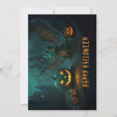 カワイドラゴンと怖いカボチャハローウィンパーティ 招待状 (裏面)