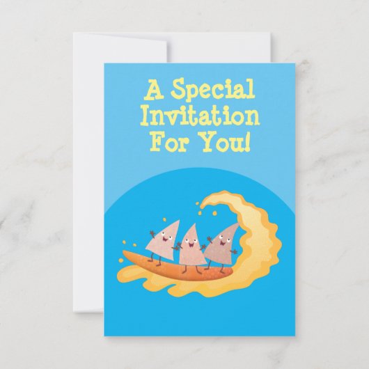 カワイナチョスコーンチップスサーフィンパーティの招待状 招待状 (裏面)