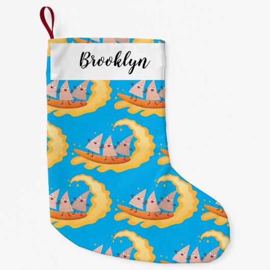 カワイナチョスコーンチップスサーフィン スモールクリスマスストッキング (正面)