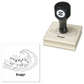 カワイナチョスコーンチップスサーフィン ラバースタンプ (押印)