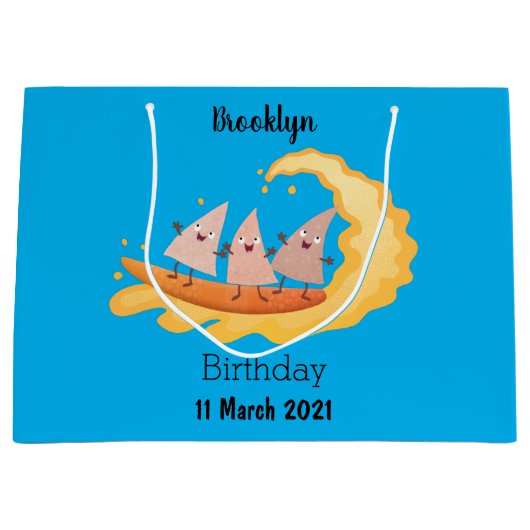 カワイナチョスコーンチップスサーフィン ラージペーパーバッグ (正面)