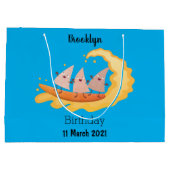 カワイナチョスコーンチップスサーフィン ラージペーパーバッグ (裏面)