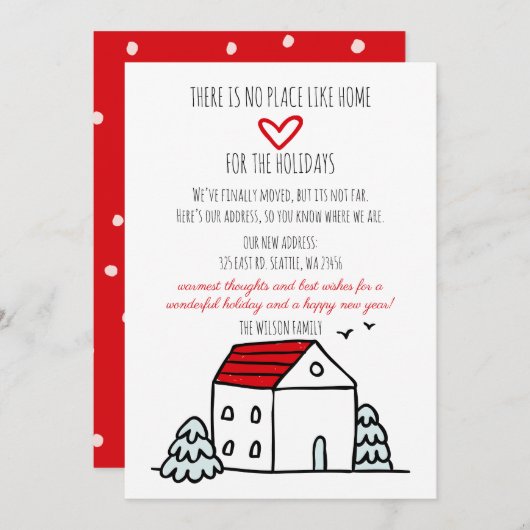 カワイハウス引っ越しましたホリデームービングアナウンスメント (正面/裏面)