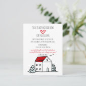 カワイハウス引っ越しましたホリデームービングアナウンスメント ポストカード (スタンド正面)