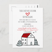 カワイハウス引っ越しましたホリデームービングアナウンスメント ポストカード (正面/裏面)