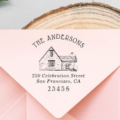 カワイハウス |ファミリカスタムー名と差出人住所 ラバースタンプ