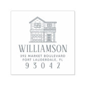 カワイハウス |家族の名前と差出人住所 セルフインキングスタンプ (デザイン)