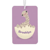 カワイハッチングベビーダチョウイラストレーション カーエアーフレッシュナー (裏面)