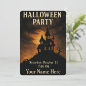 カワイハ不気味ウス幽霊のよく出る – ハロウィーン招待状 招待状 (スタンド正面)