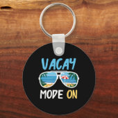 カワイバおもしろいケイモードオンサマーファミリーバケーション キーホルダー (正面)