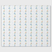 カワイバルーン水彩誕生日 ラッピングペーパー (フラット)