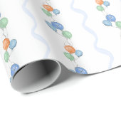 カワイバルーン水彩誕生日 ラッピングペーパー (ロールコーナー)