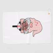 カワイバレンタインデー格言 – ハッピーバレンタインデー ゴルフタオル (横)