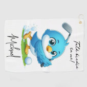 カワイバードゴルフで私にバーディーを話す ゴルフタオル (横)