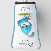 カワイバードゴルフで私にバーディーを話す ゴルフヘッドカバー (回転90)