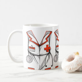 カワイパーソナライズされたトナーススクラブズ服名 コーヒーマグカップ