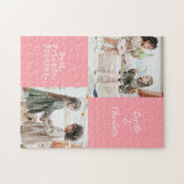 カワイパーソナライズされたトBFF 2フォトピンクフレン最高のド  ジグソーパズル (横)