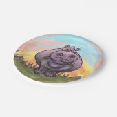 カワイヒポタマスパーティー ペーパープレート (アングル)