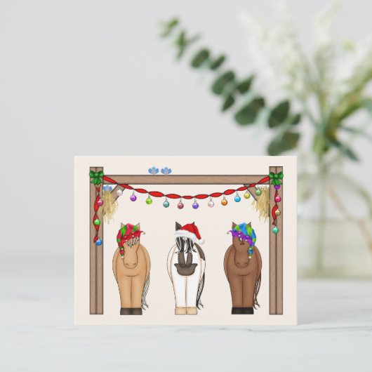 カワイフおもしろいァームホリディウズクリスマスハガキ シーズンポストカード (スタンド正面)