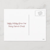 カワイフおもしろいァームホリディウズクリスマスハガキ シーズンポストカード (裏面)