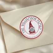 カワイファミリーネーム差出人住所 ラウンドシール