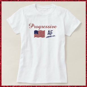 カワイフラッグ進歩的AF政治 Tシャツ