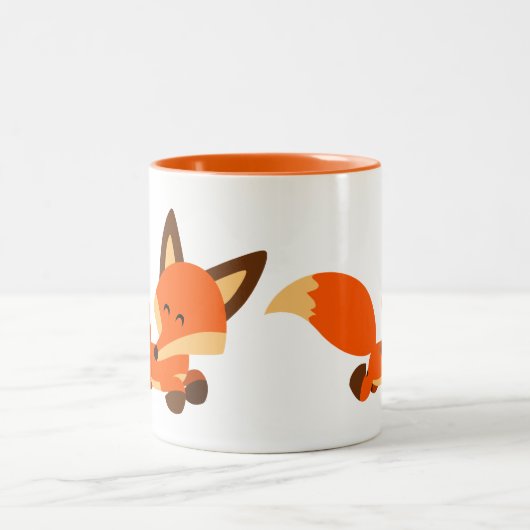 カワイフリートカートゥーンキツネマグカップ ツートーンマグカップ (中央)