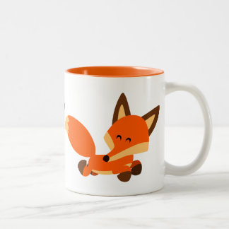 カワイフリートカートゥーンキツネマグカップ ツートーンマグカップ