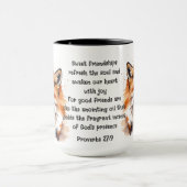 カワイフレンドキツネ諺フレンドシップ引用文 マグカップ (中央)