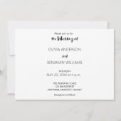 カワイブルお洒落ドフランスの結婚式招待状 招待状 (裏面)