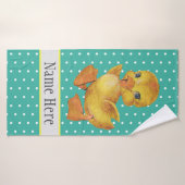 カワイベビーダックおもしろい動物ワイルドネームキッズ バスタオル (バスタオル)