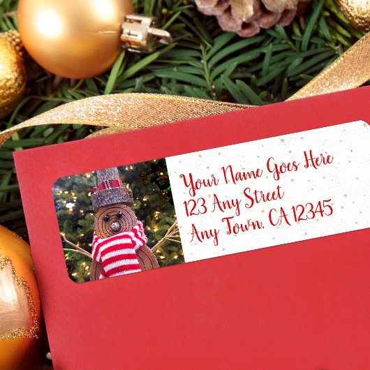 カワイホリデーロ素朴グ雪だるま名前をカスタムするスクリプト ラベル