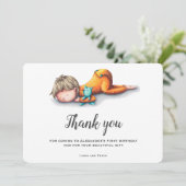 カワイボーイファースト誕生日サンキューカード サンキューカード (スタンド正面)