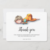 カワイボーイファースト誕生日サンキューカード サンキューカード (正面)