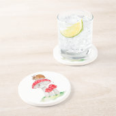 カワイマウスon fly agaulic water color コースター (側面)