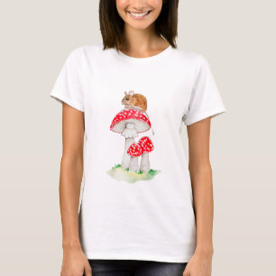 カワイマウスon fly agaulic water color tシャツ