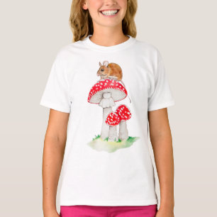 カワイマウスon fly agaulic water color tシャツ
