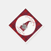 カワイメおもしろいリークリスマス小妖精や小人パーソナライズされた格言 スタンダードカクテルナプキン (角)