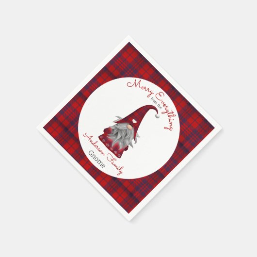 カワイメおもしろいリークリスマス小妖精や小人パーソナライズされた格言 スタンダードカクテルナプキン (角)