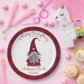 カワイメおもしろいリークリスマス小妖精や小人パーソナライズされた格言 ペーパープレート (パーティー)