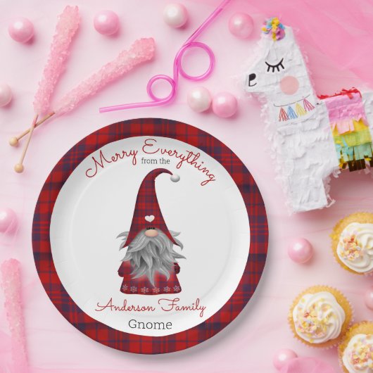 カワイメおもしろいリークリスマス小妖精や小人パーソナライズされた格言 ペーパープレート (パーティー)