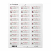 カワイメおもしろいリークリスマス小妖精や小人パーソナライズされた格言 ラベル (フルシート)