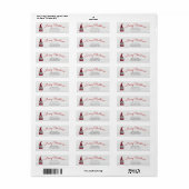 カワイメおもしろいリークリスマス小妖精や小人パーソナライズされた格言 ラベル (フルシート)