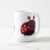 カワイメイ甲虫 – かわいい森チャーム コーヒーマグカップ (正面右)